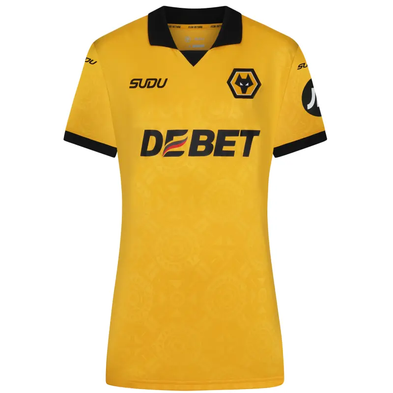 Wolverhampton Wanderers Store | Shop Official 2025-26 Wolves Home Shirt – Womens PEDRO LIMA 37 Wolves Gear